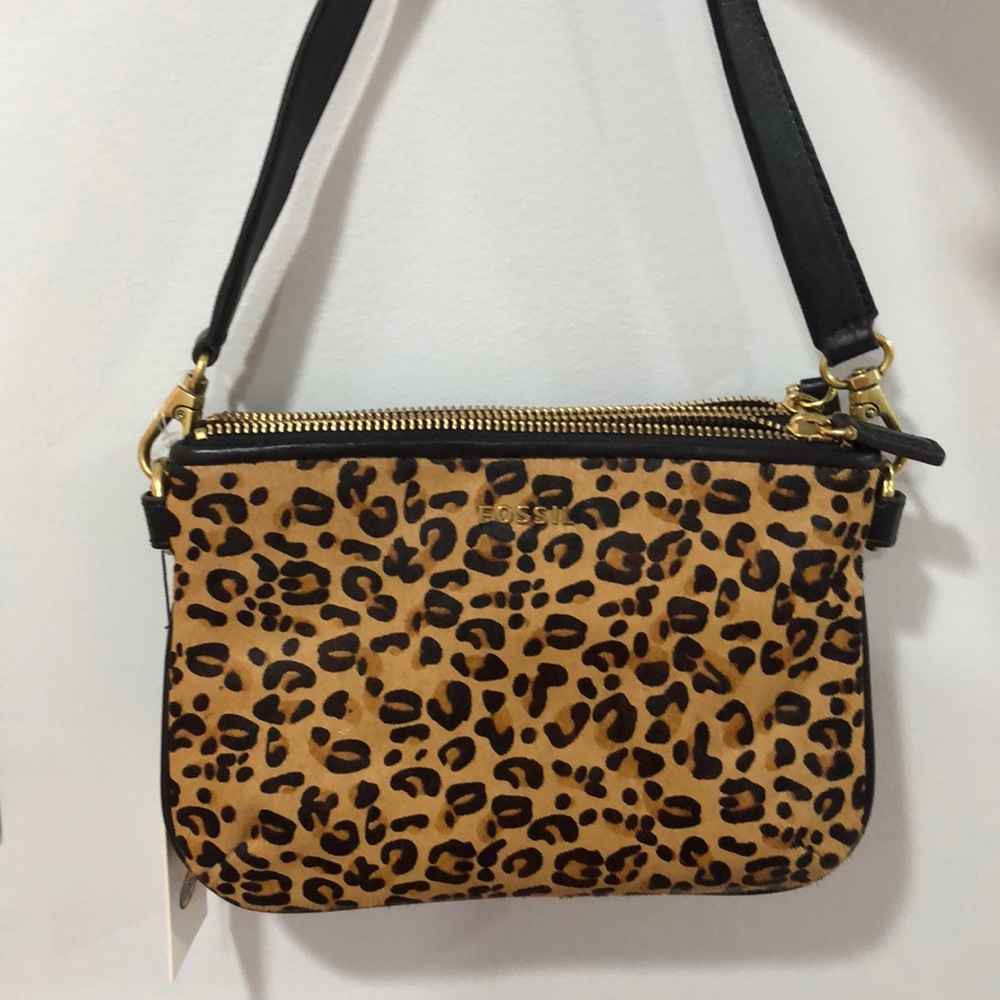 fossil cheetah print bag